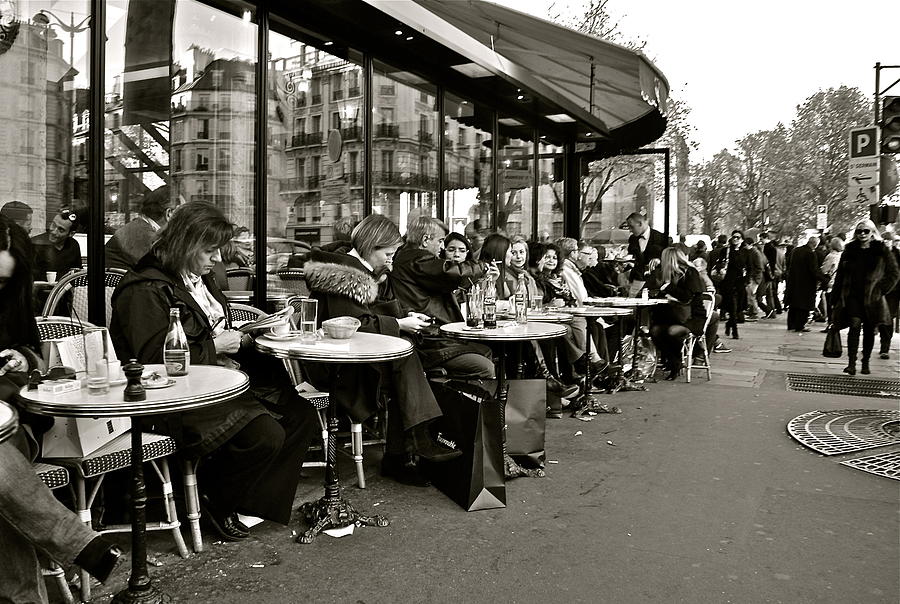 Paris Cafe Photograph by Eric Tressler