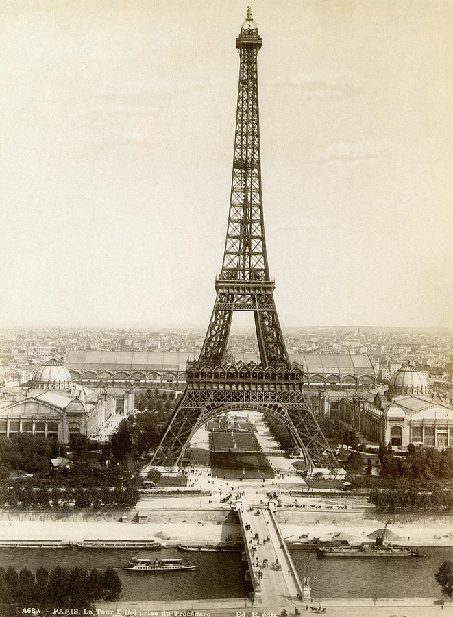 Paris: Eiffel Tower, 1900 by Granger