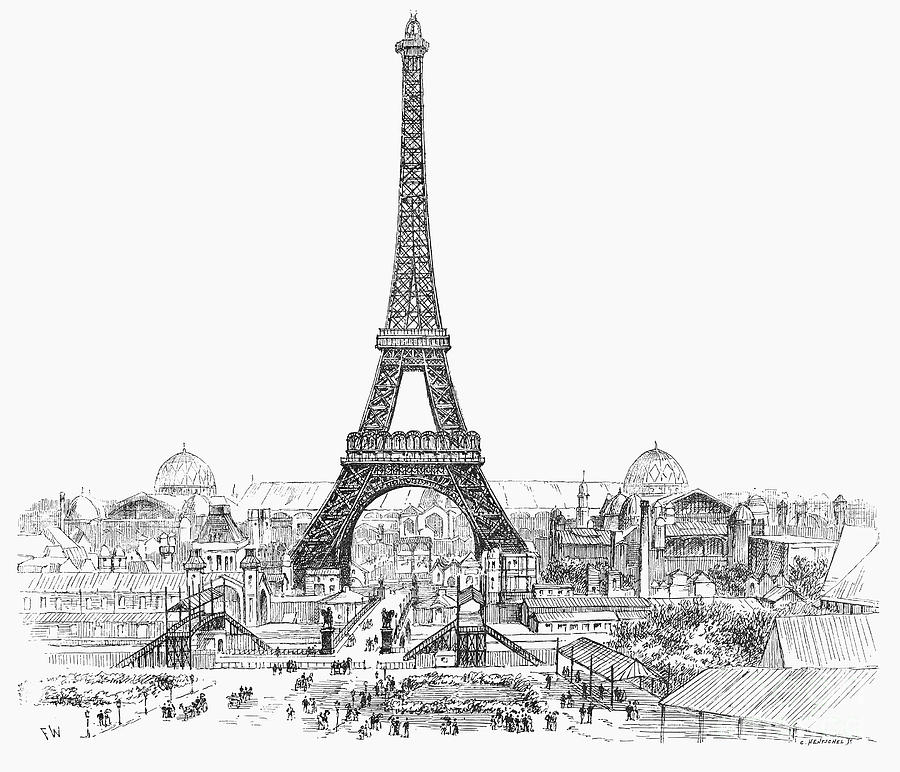 Paris Exhibition, 1889 Photograph by Granger