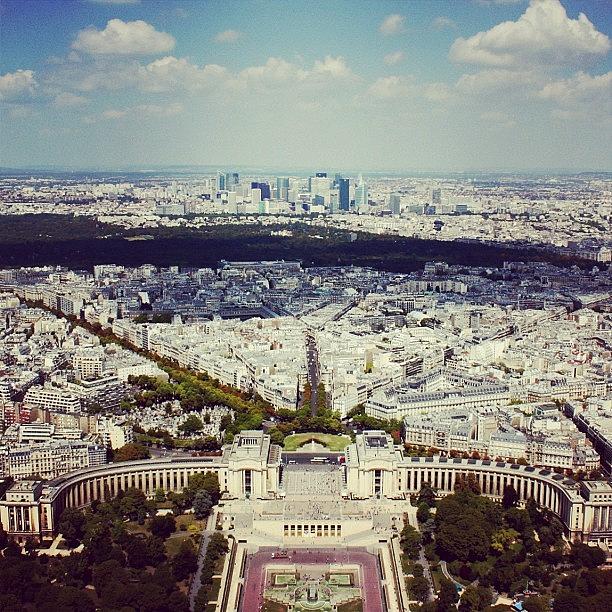 Paris Photograph - #paris From The Top. #eiffeltower by Jen Hernandez