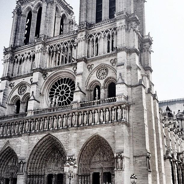 Paris Photograph - #paris #iloveparis #notredame #church by Koffee Kottage