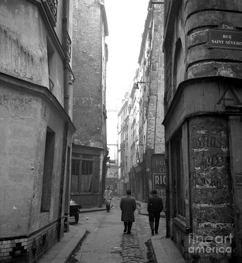 Paris Left Bank 1956  Photograph by Erik Falkensteen