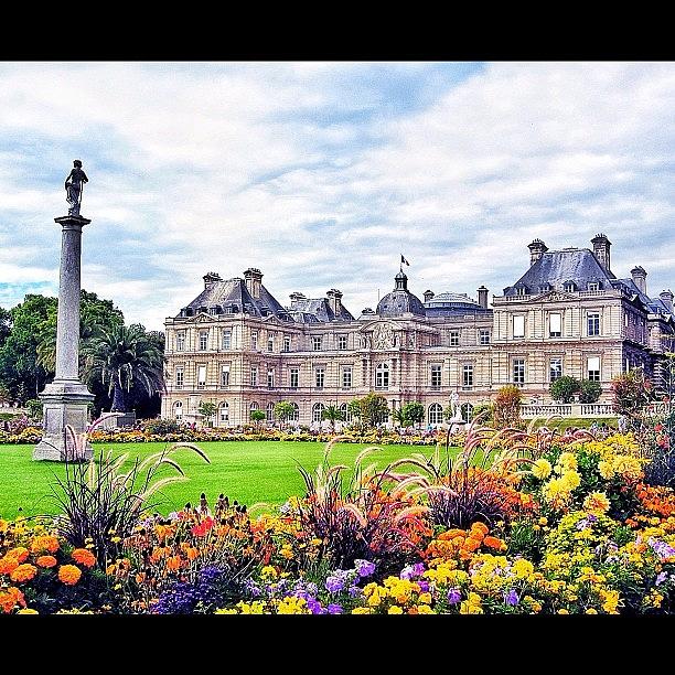 Paris Photograph - #paris #luxembourg #garden #sky by Ryan Richbourg
