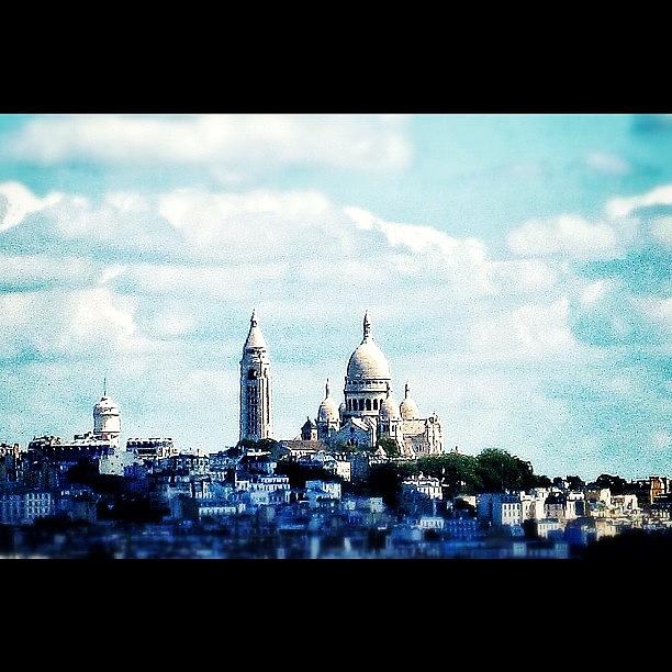 Paris Photograph - #paris #montmartre #sacrecouer #sky by Ryan Richbourg