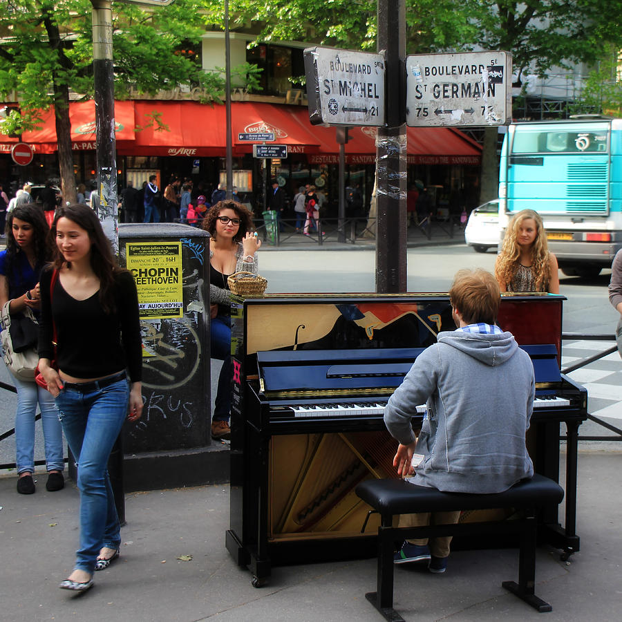 Paris Musicians 2 Photograph by Andrew Fare