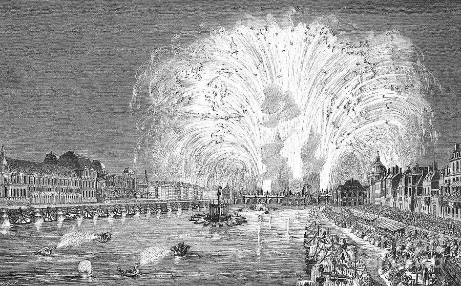 City Photograph - Paris: Pont Neuf, 1745 by Granger