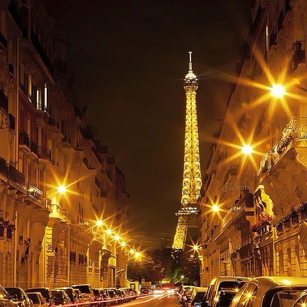 Paris Photograph - #paris. Romantic Street by Natalia Nidental