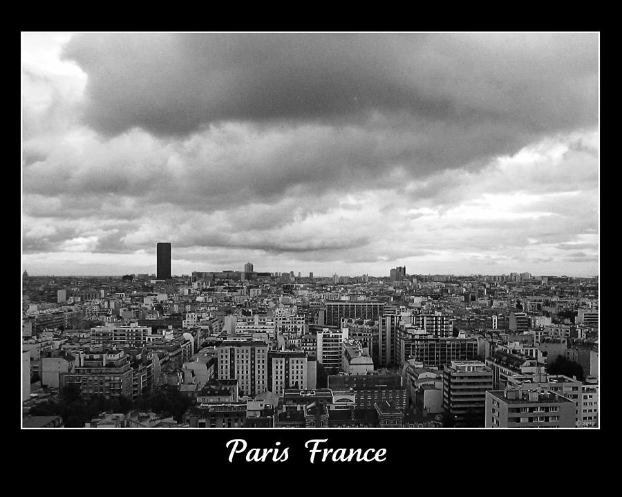 Paris Skyline France Photograph by John Shiron