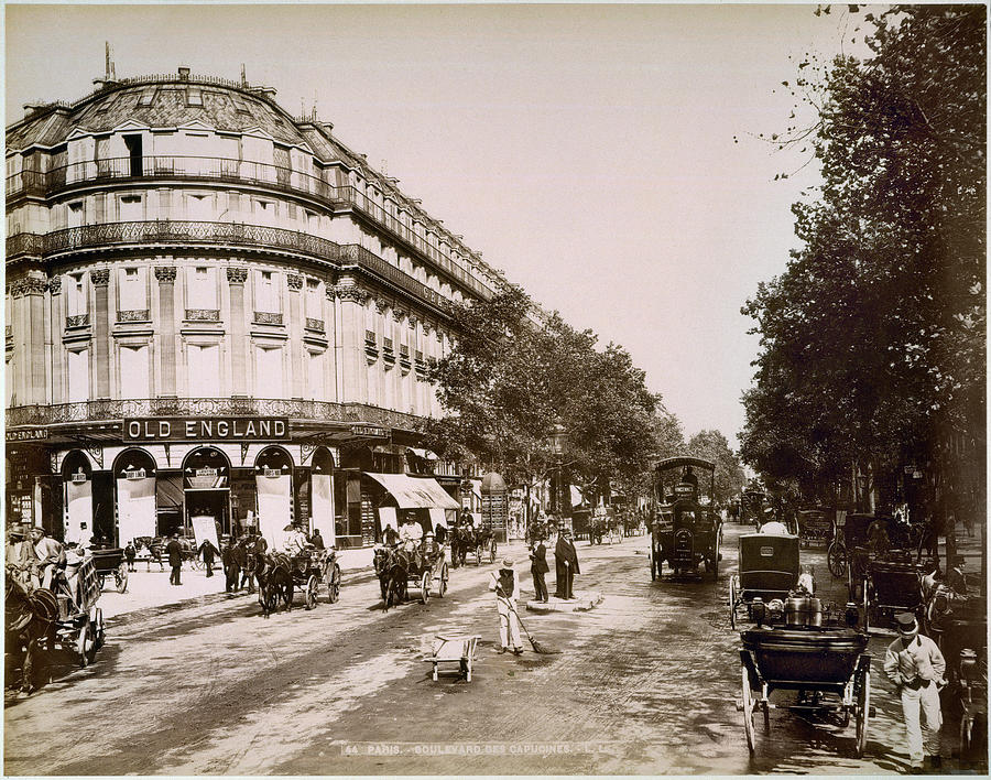 Paris: Street Scene, 1890 Photograph by Granger