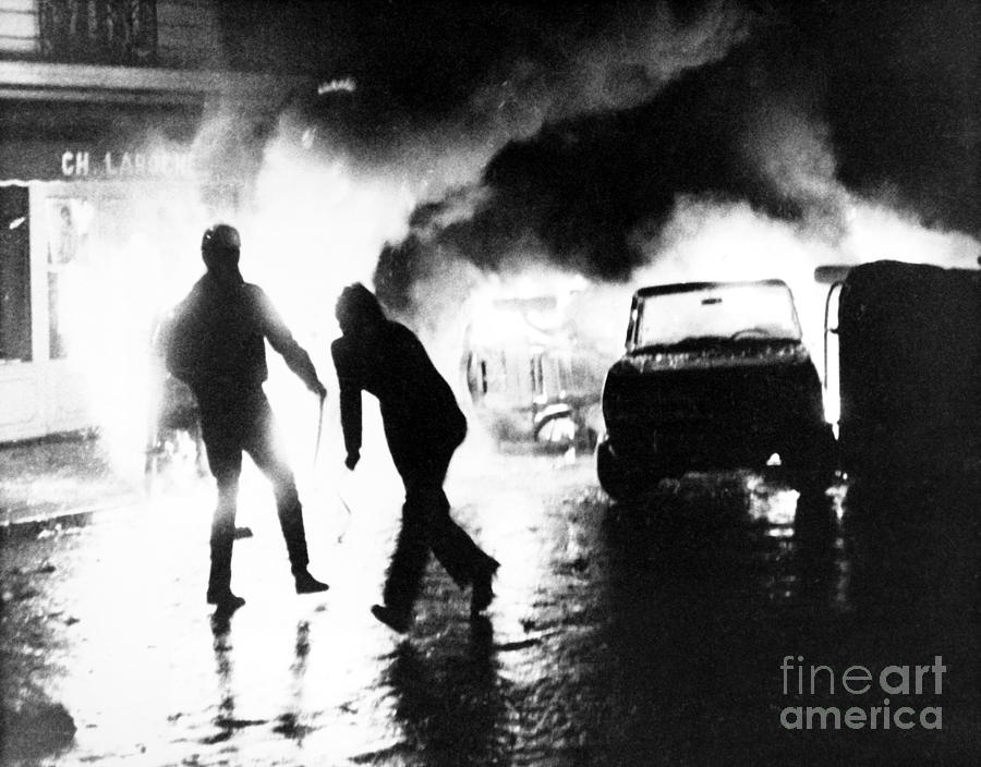 Paris Student Revolt, 1968 Photograph by Granger