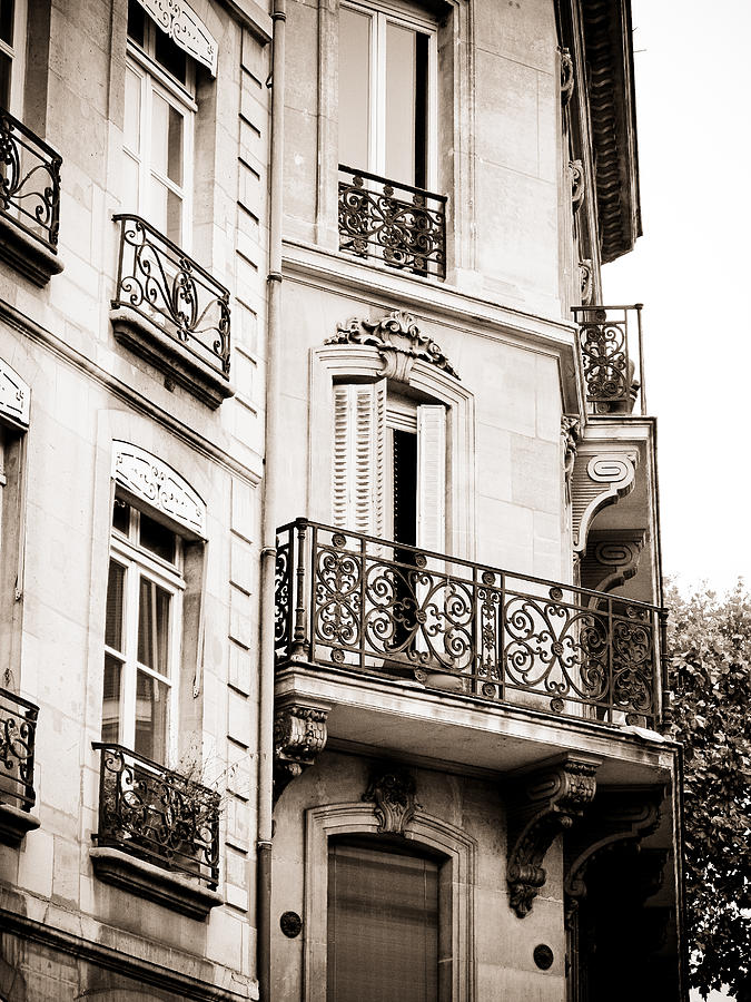 Parisian Balcony Photograph by Jim Pruett - Fine Art America