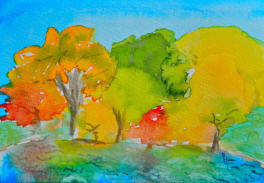 Park Impression Painting by Beverley Harper Tinsley