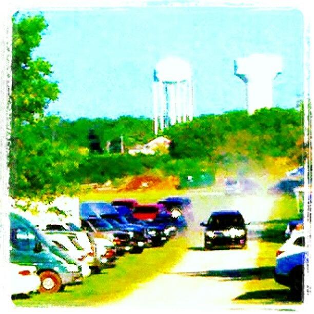 Impressionism Photograph - Parking Lot #android #andrography by Marianne Dow