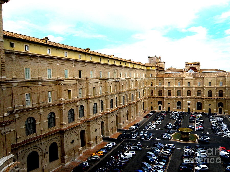 Parking Lot in Vatican Photograph by Tatyana Searcy