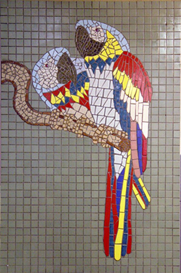 Parrots Ceramic Art by David Khalil