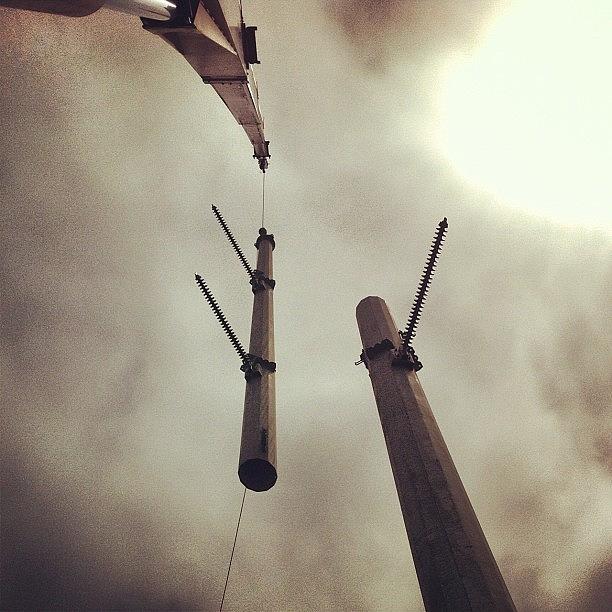 Transmission Photograph - Part2. #230kv #transmission #steelpole by Juan Guevara