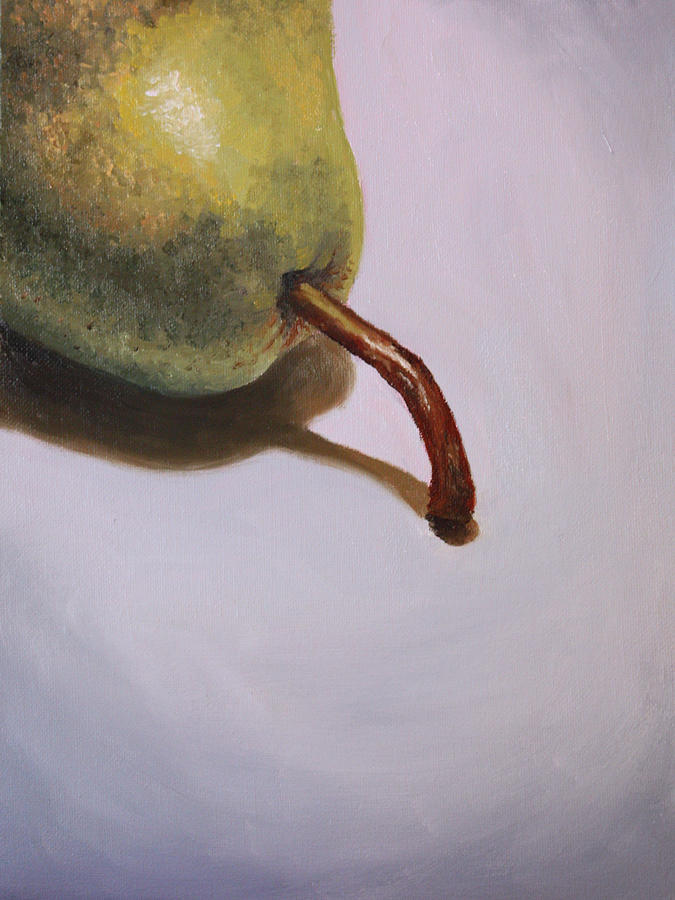 Partial Pear Painting by Rachel Bochnia
