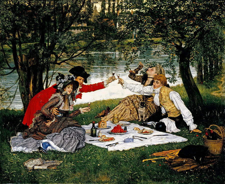 Partie Carree Painting by James Jacques Joseph Tissot