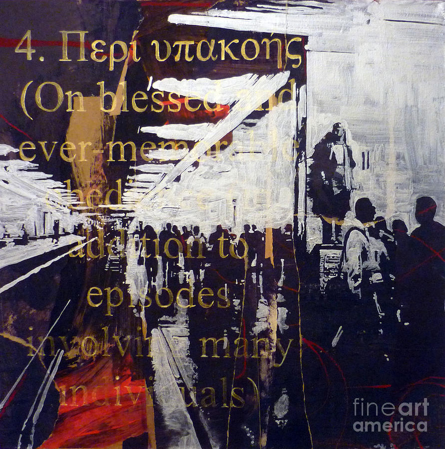 Moscow Painting - Partizanskaya Metro by Martina Anagnostou