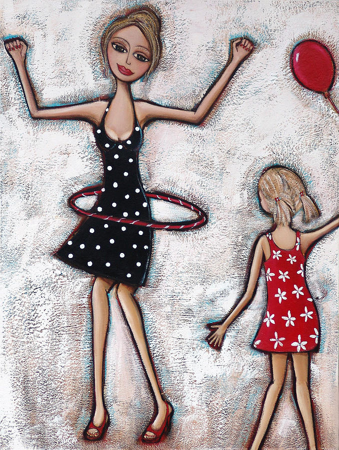 Mother Painting - Party Girls by Denise Daffara
