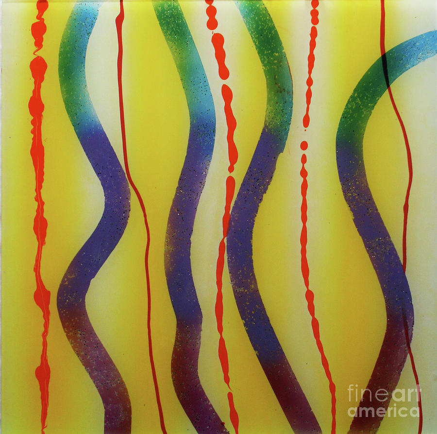 PARTY- Swirls 1 Painting by Mordecai Colodner