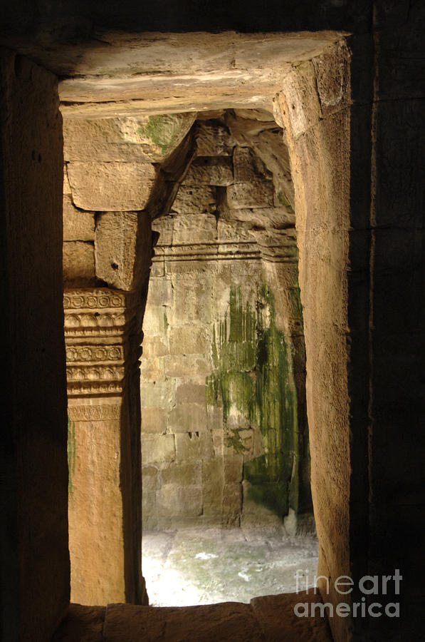 Passageway Ankor Wat Photograph by Bob Christopher