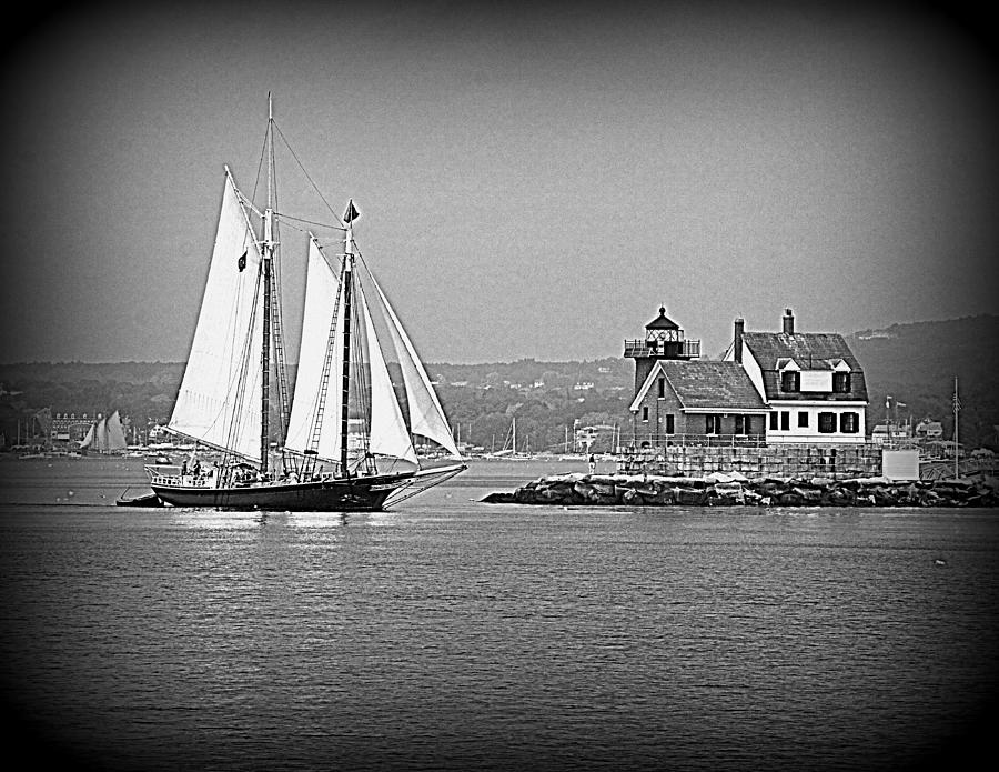Passing The Rockland Breakwater Light Photograph by Doug Mills