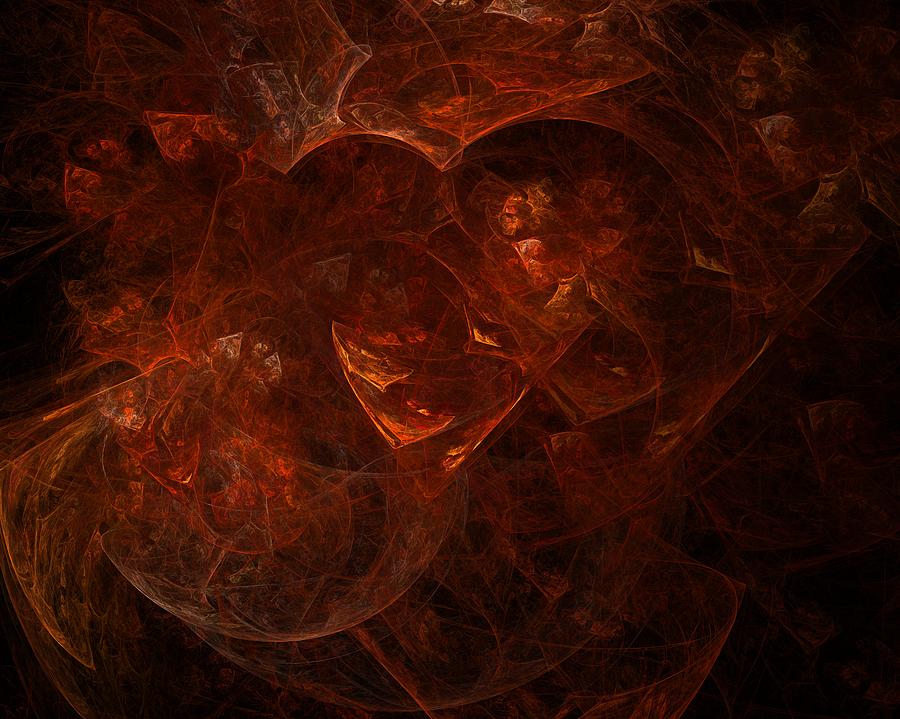 Abstract Digital Art - Passion by Christy Leigh