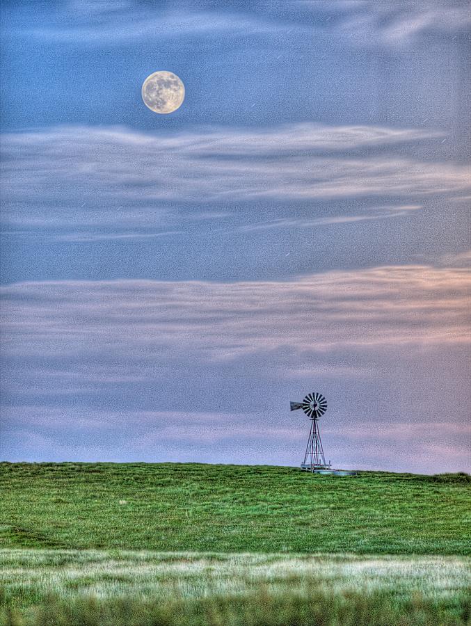 Pastel Moon Photograph by HW Kateley