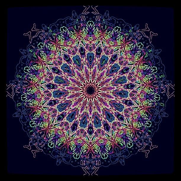 Pattern Photograph - Pastel Pop Mandala by Vicki Field