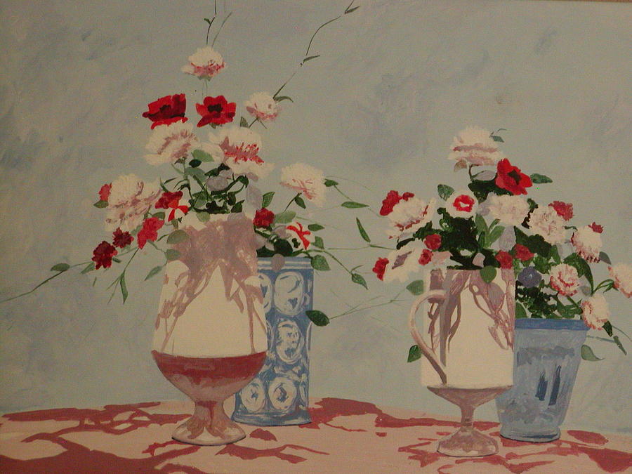 Vase Painting - Pastel Still Life  by Debbie Beck