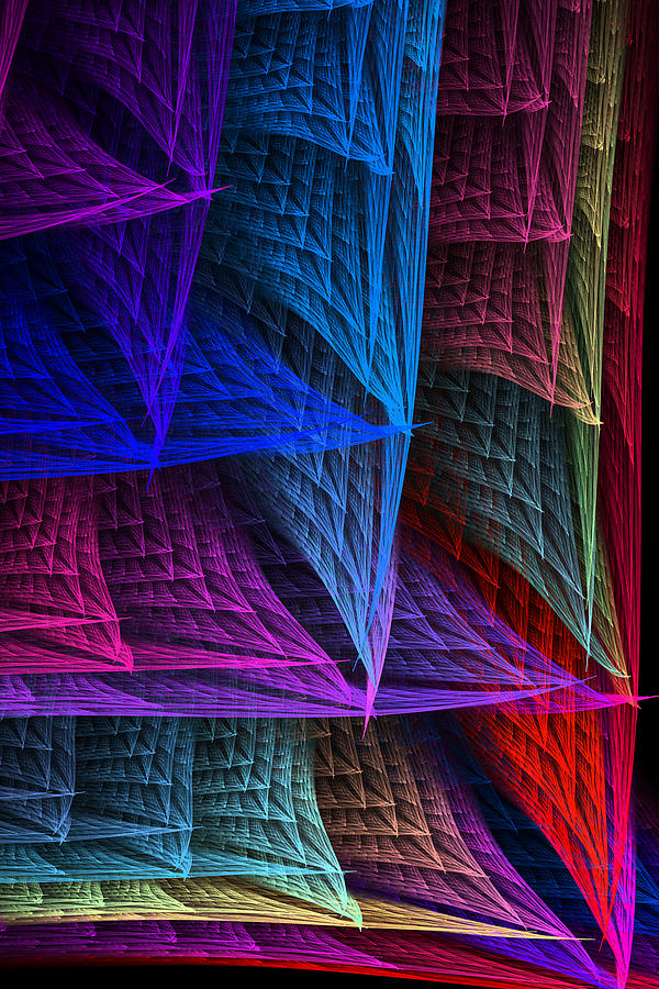 Pastel weave Digital Art by Rick Chapman