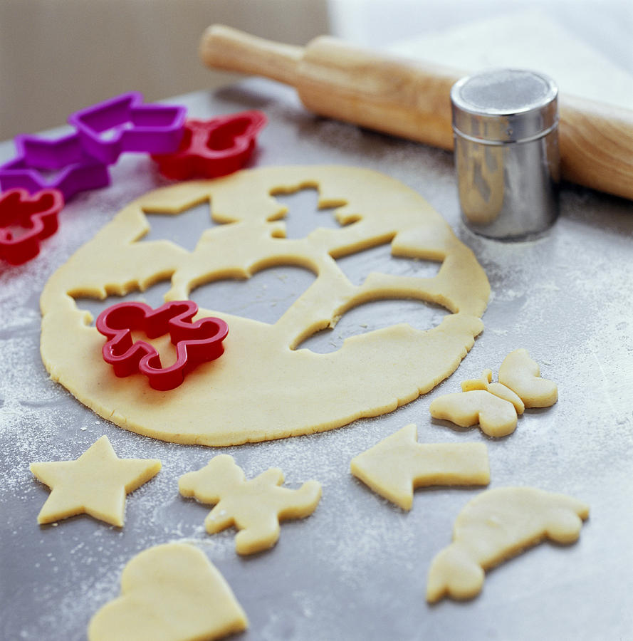 Pastry Dough Shapes Photograph by David Munns