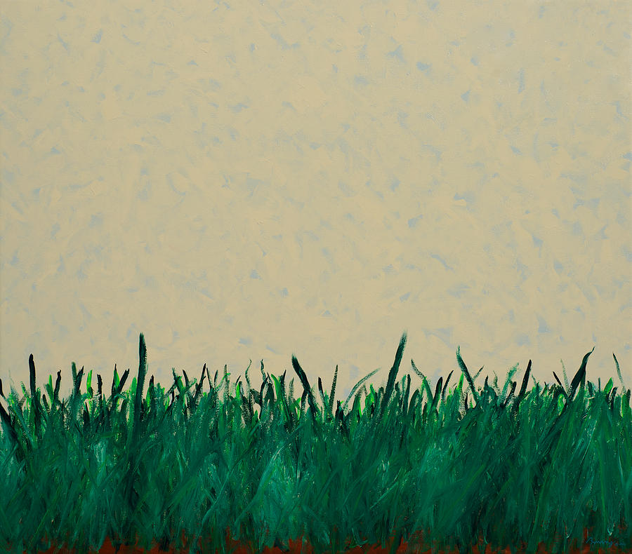 Nature Painting - Pasture in Spring by Mike Brining