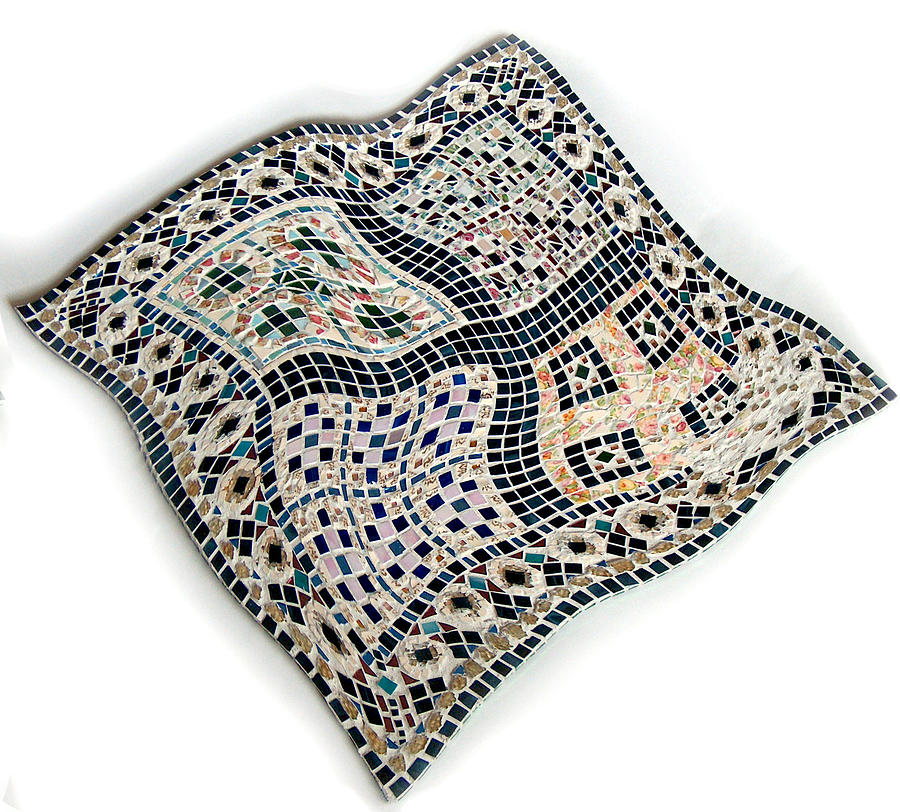 Patchwork Quilt Mixed Media by Wendy Nelson