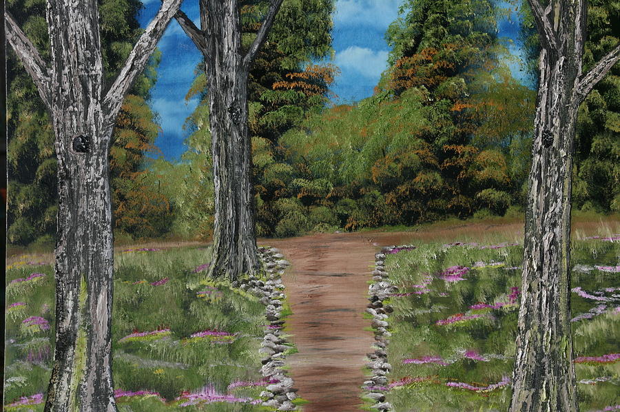 Path to Contentment Painting by Donna Jeanne  Carver