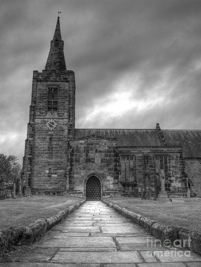 Path to Mackworth church Photograph by Steev Stamford