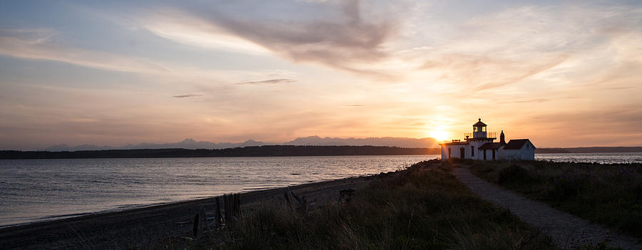 Sunset Photograph - Path to the Point by Mike Reid