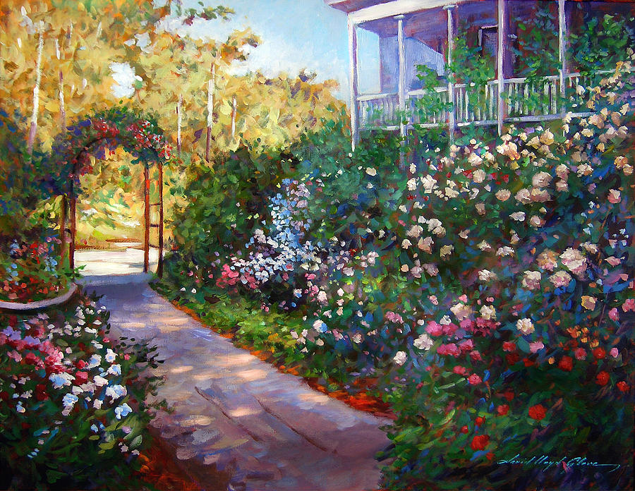 Pathway of Colors Painting by David Lloyd Glover