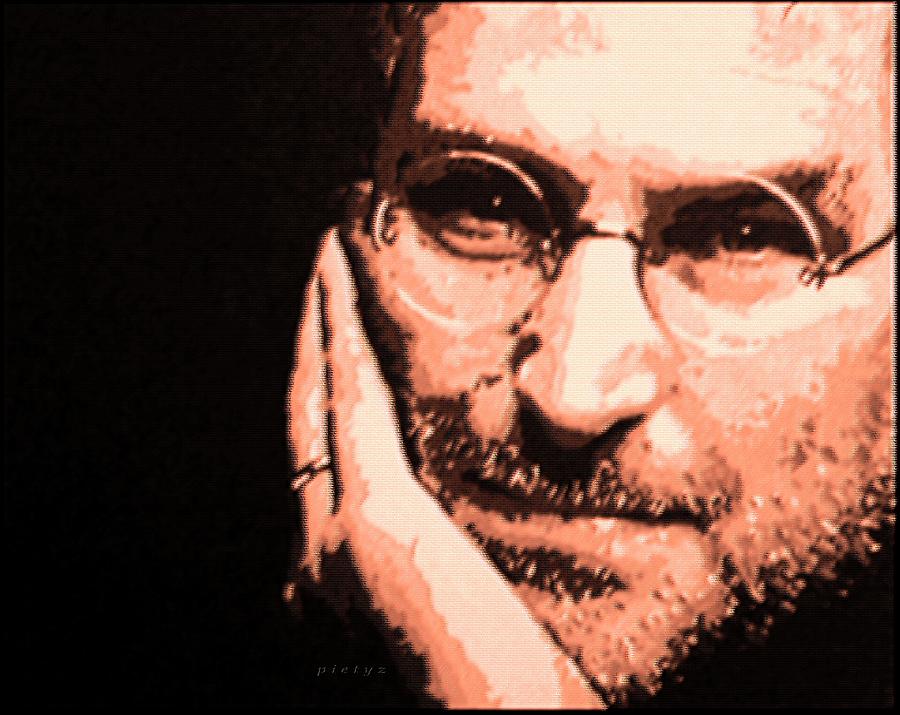 Patience Look of Steve Jobs Digital Art by Piety Dsilva