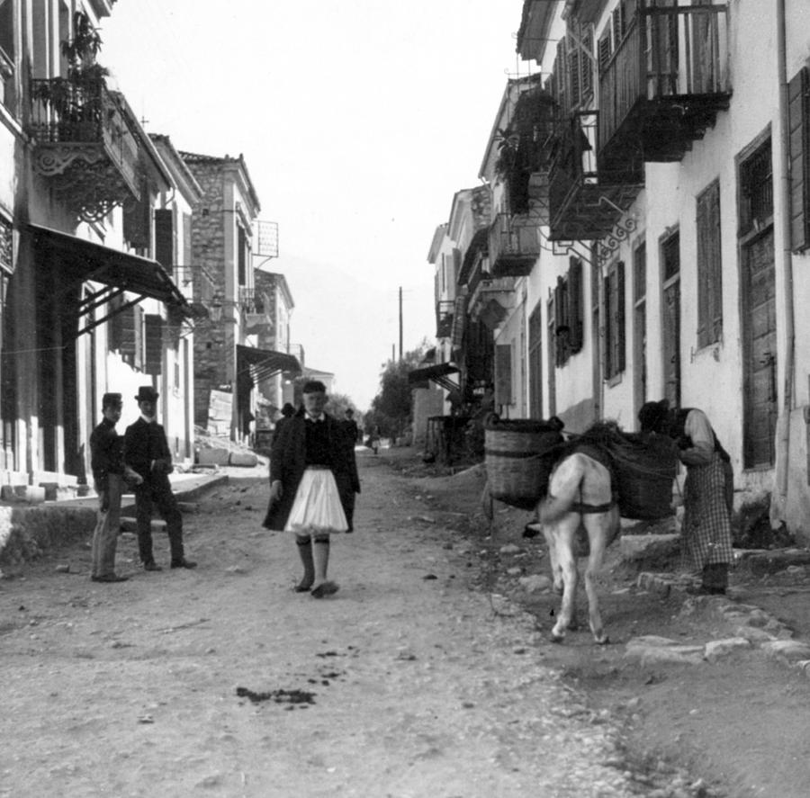 Patras Greece - Street Scene - c 1910 Photograph by International  Images