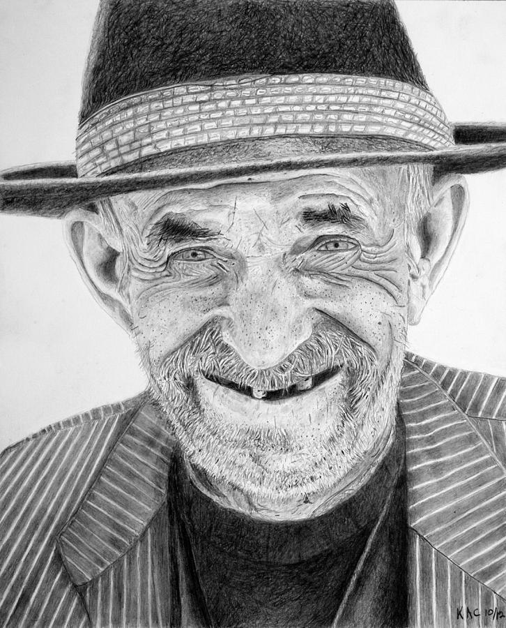 Portrait Drawing - Patrick by Kenny Chaffin
