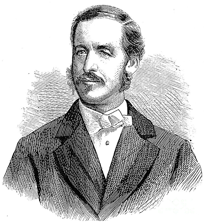 PATRICK SARSFIELD GILMORE (1829-1892). American (Irish-born) bandmaster and composer. Wood engraving, American, 1869 Photograph by Granger