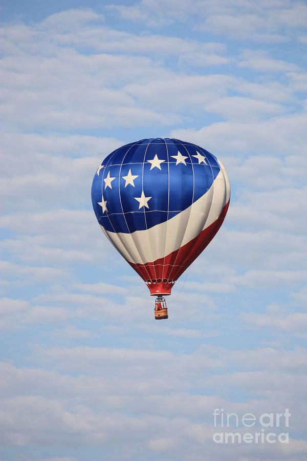 Patriotic Hot Air Balloon Photograph by Carol Groenen