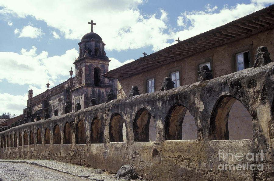 Patzcuaro Church Mexico Photograph by John  Mitchell