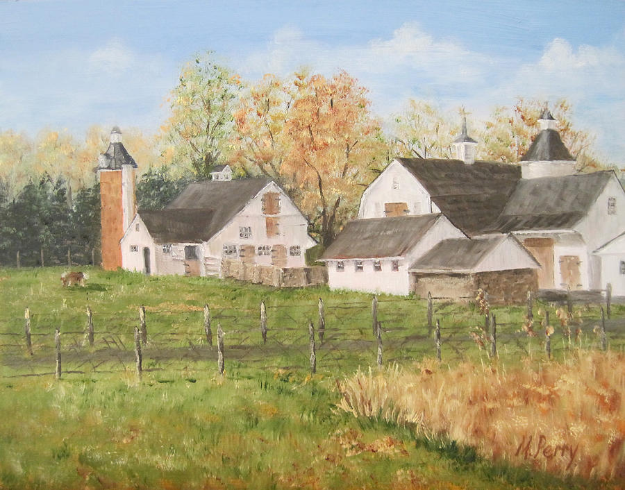 Paxsons Farm Painting by Margie Perry