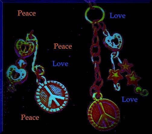 Peace Symbol Photograph - Peace and Love by Marian Hebert