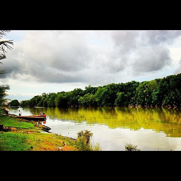Rose Photograph - Peace And Tranquility, In Brunei River by Ahmed Oujan