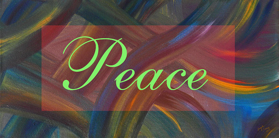 Abstract Painting - Peace by Angela Tomey