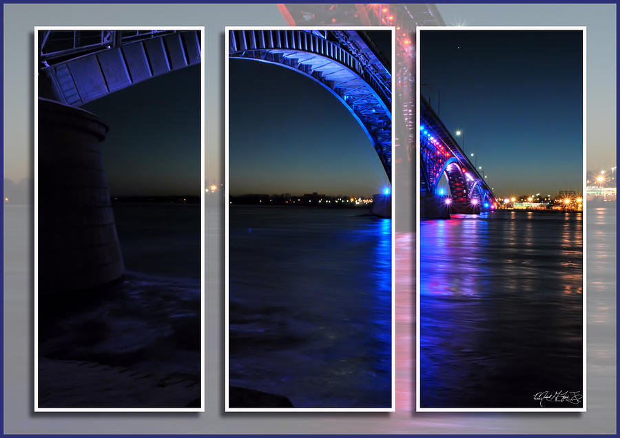 Peace Bridge 01 Triptych Series Photograph by Michael Frank Jr